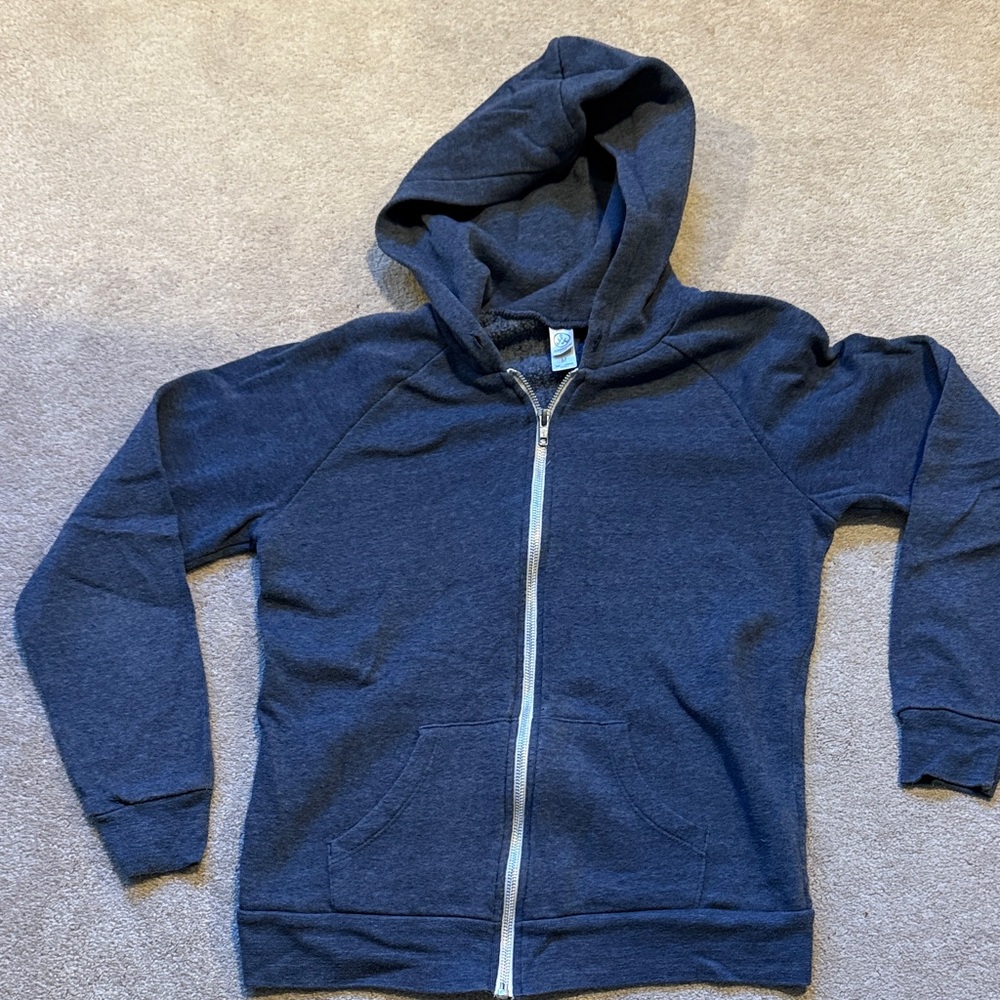 Alternative Apparel Navy Blue Full-Zip Hoodie